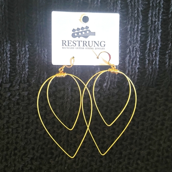Restrung NWT Guitar String Earrings - Picture 2 of 6
